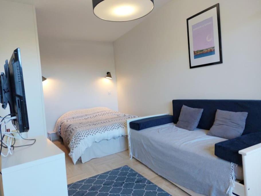 Studio Eleverca 3*- Rez De Jardin Terrasse - Axelle Loc'Appart 망들리유 라 나플 외부 사진